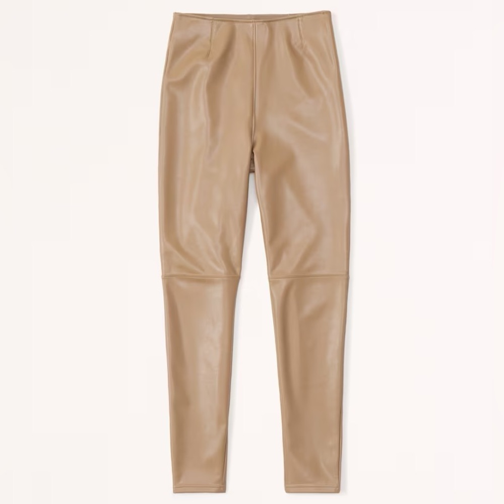 Abercrombie & Fitch Tan Leather Pants